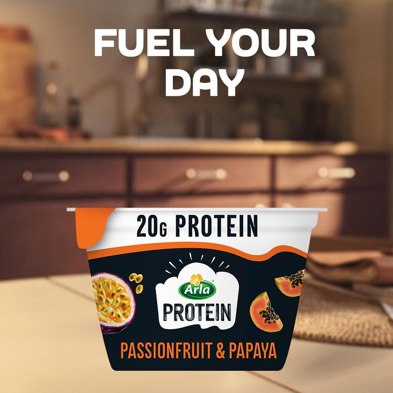Arla passionfruit papaya yogurt 200g, UK version
