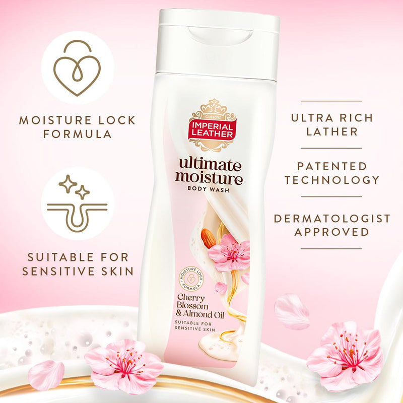 Imperial Leather Cherry Blossom Almond Oil Body Wash 225ml - British product