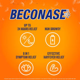 Beconase 0.05% Hayfever Relief Nasal Spray 100 sprays, imported from the UK