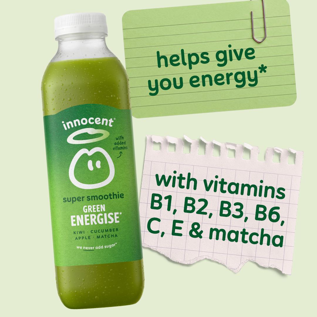 Innocent Green Energise super smoothie 300ml, UK version