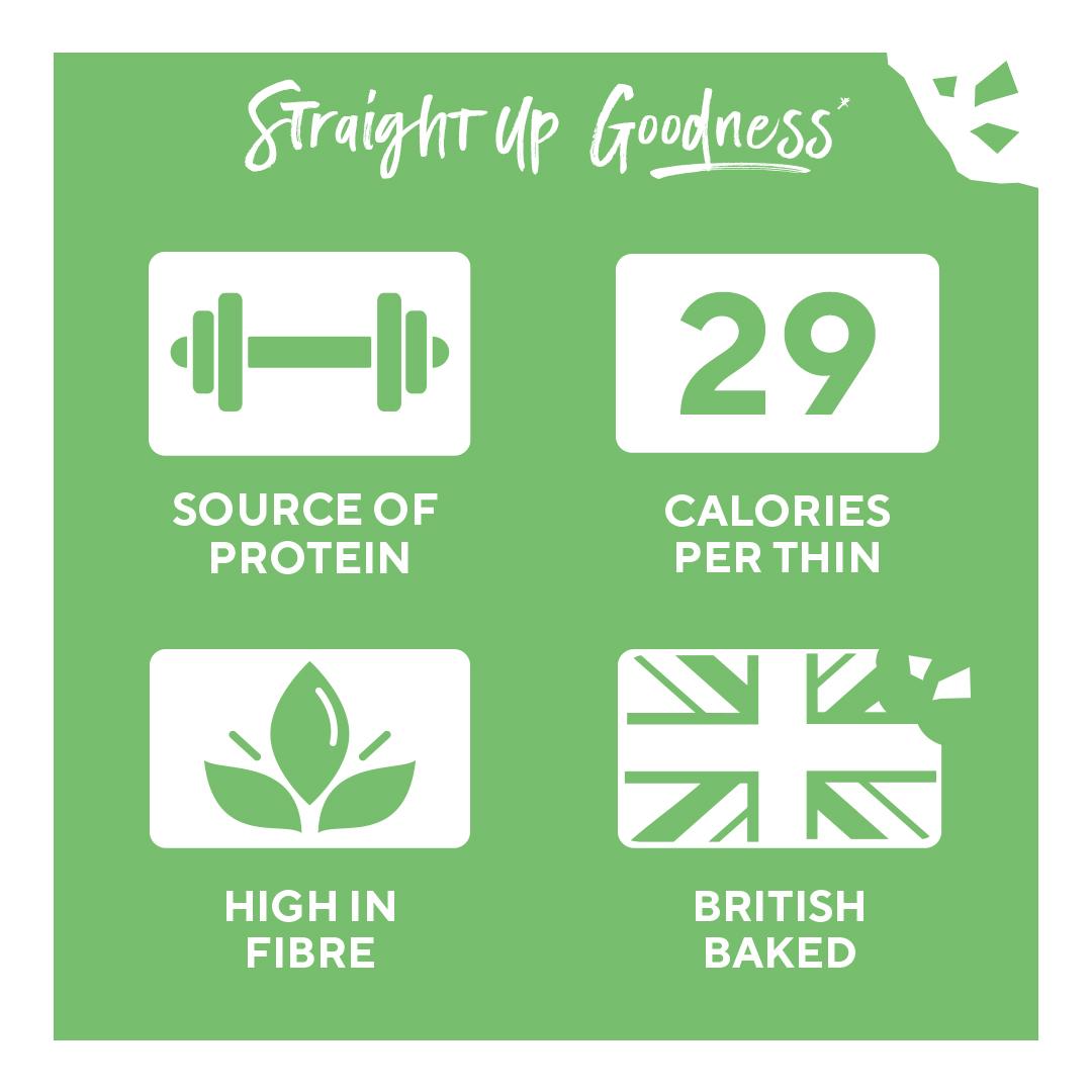 Ryvita flatbread crackers rosemary & sea salt 125g, UK version