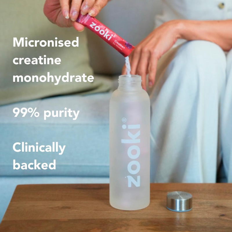Zooki women's creatine supplement summer fruits 6.58g sachet, imported from the UK