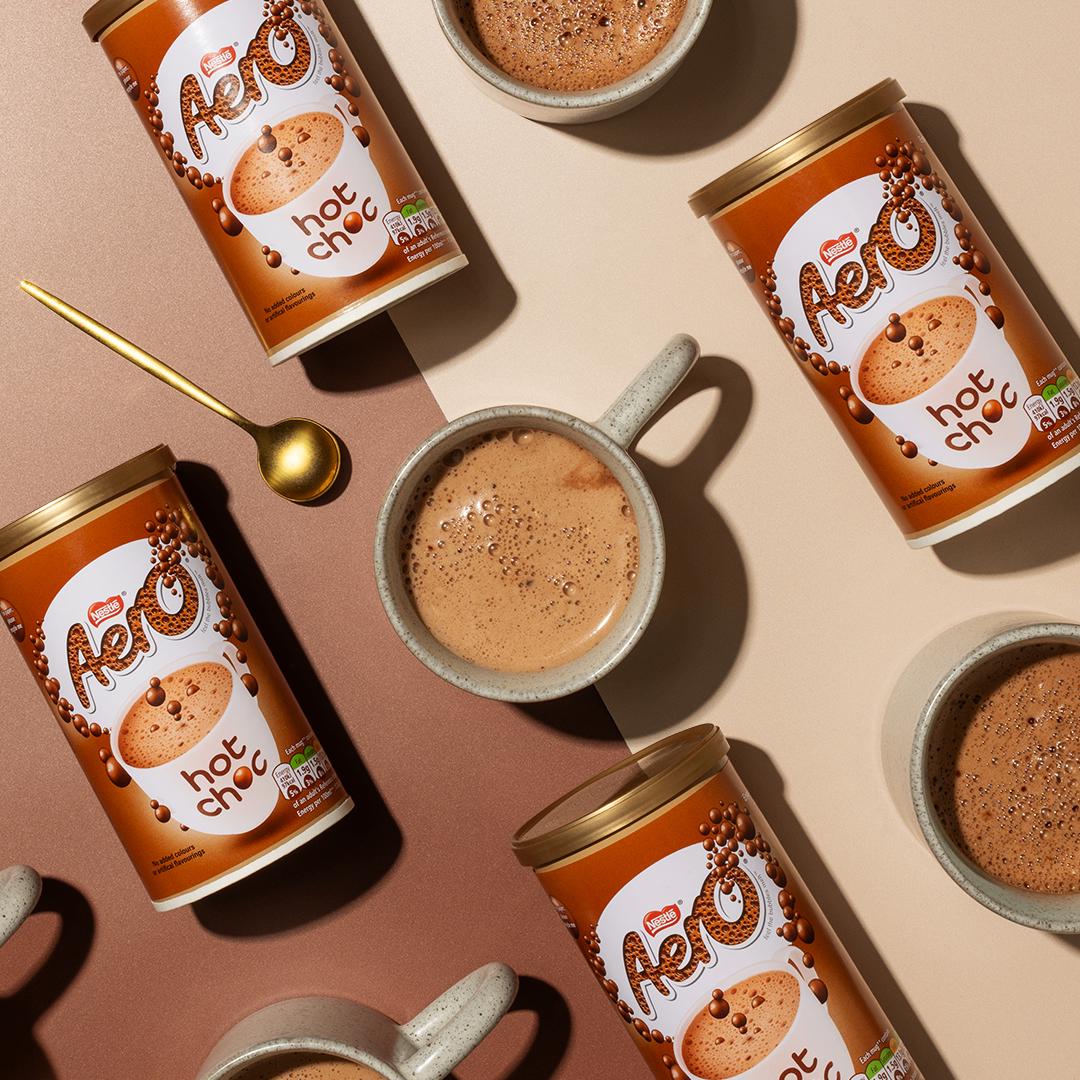 Aero Instant Hot Chocolate Powder Jar 288g - British product