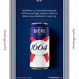 Kronenbourg 1664 premium lager beer 4x568ml cans - British product
