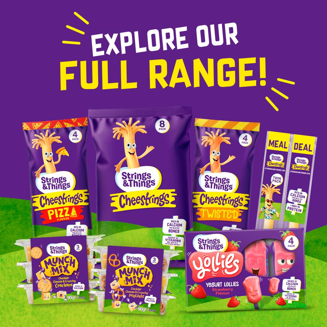 Strings & Things Munch Mix savoury snack 90g (British brand)