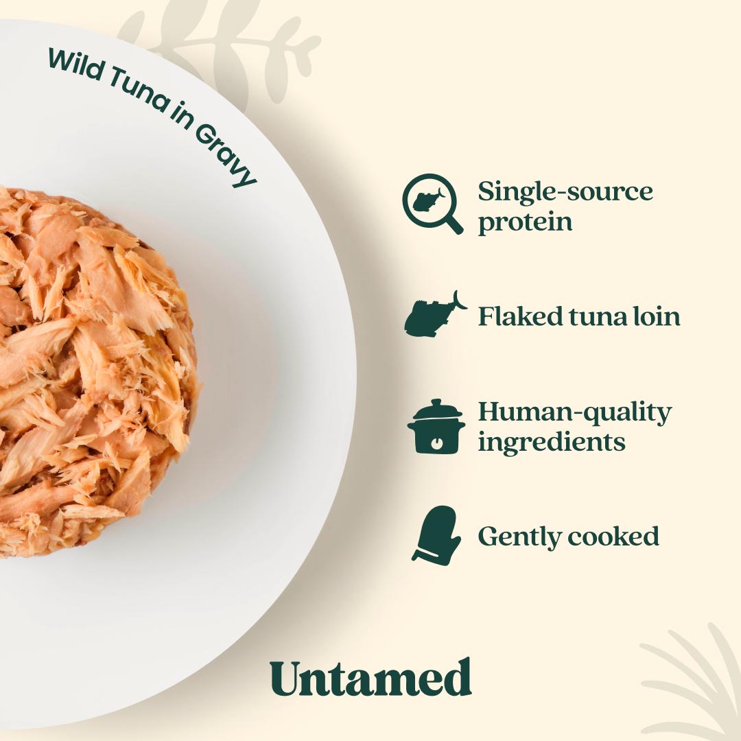 Untamed wet cat food fish selection box 6 x 75g, UK version