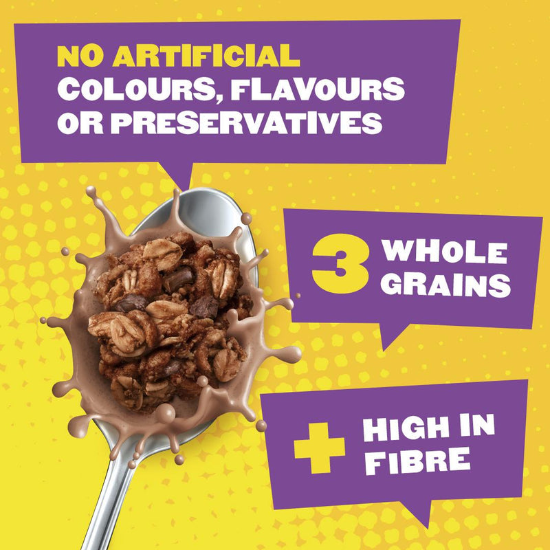 Jordans chocolate popped oat crunch breakfast cereal 425g - British product