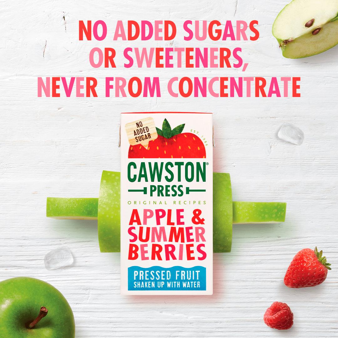 Cawston Apple & Summer Berries Fruit Water 3x200ml