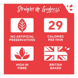 Ryvita Sweet Chilli Thins flatbread crackers 125g, imported from the UK