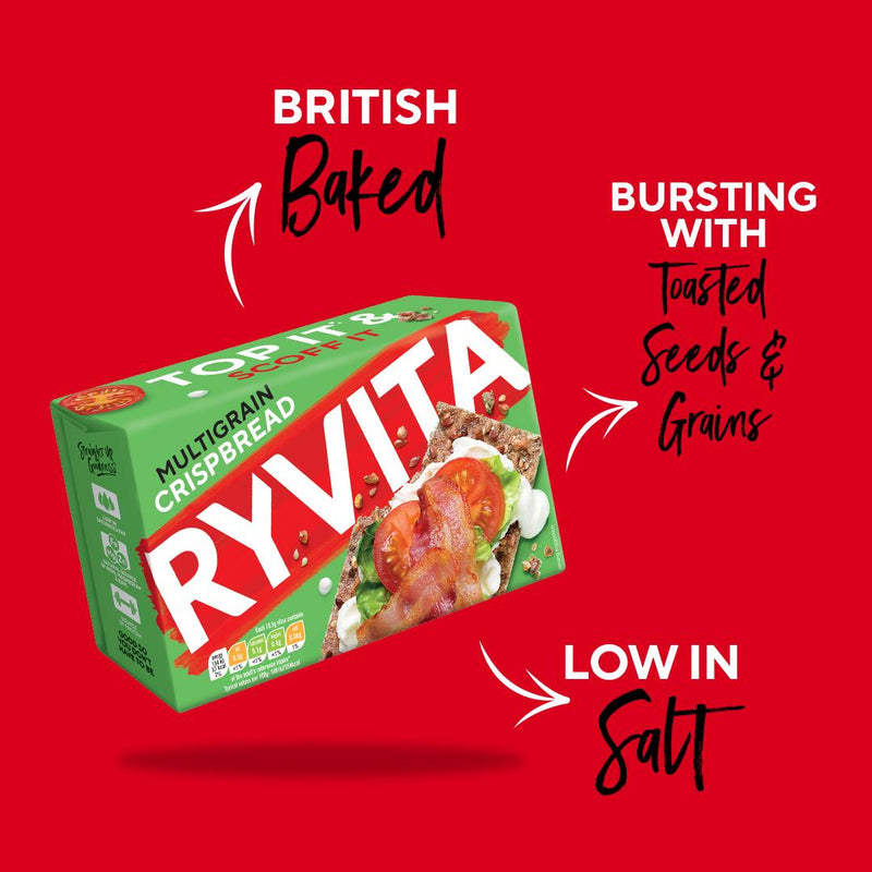 Ryvita multigrain crispbread 250g - British product