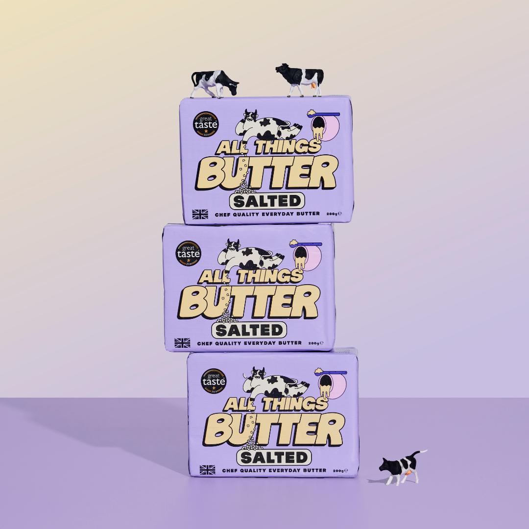 All Things Butter organic salted British butter 200g (British brand)