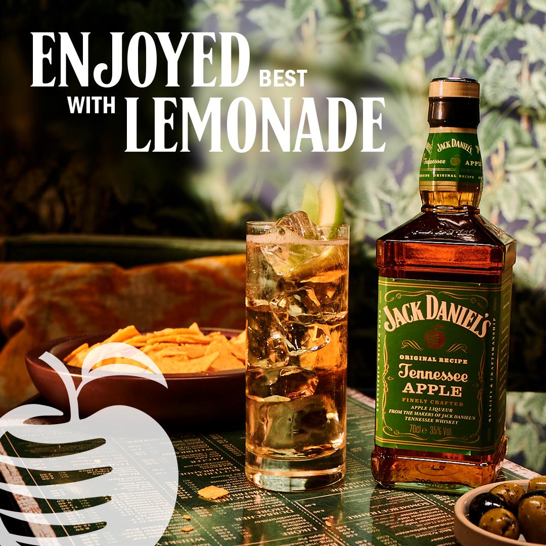Jack Daniel's Tennessee Apple Liqueur 70cl bottle, UK version