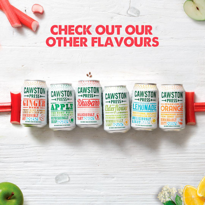 Cawston Press Rhubarb Sparkling Juice 330ml - British product