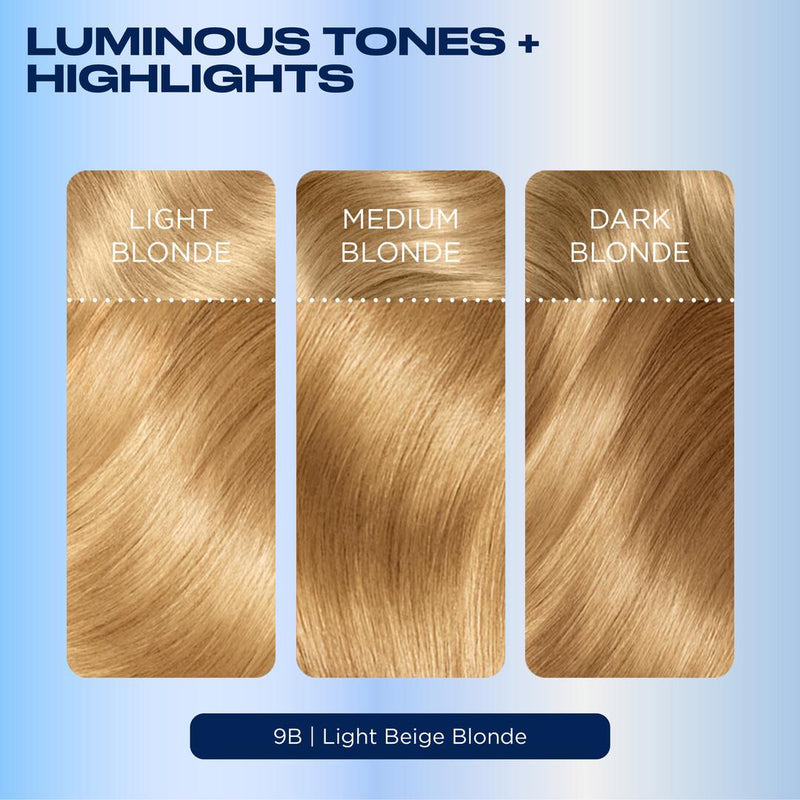 Clairol Nice'N Easy Light Beige Blonde 9B permanent hair dye (British brand)