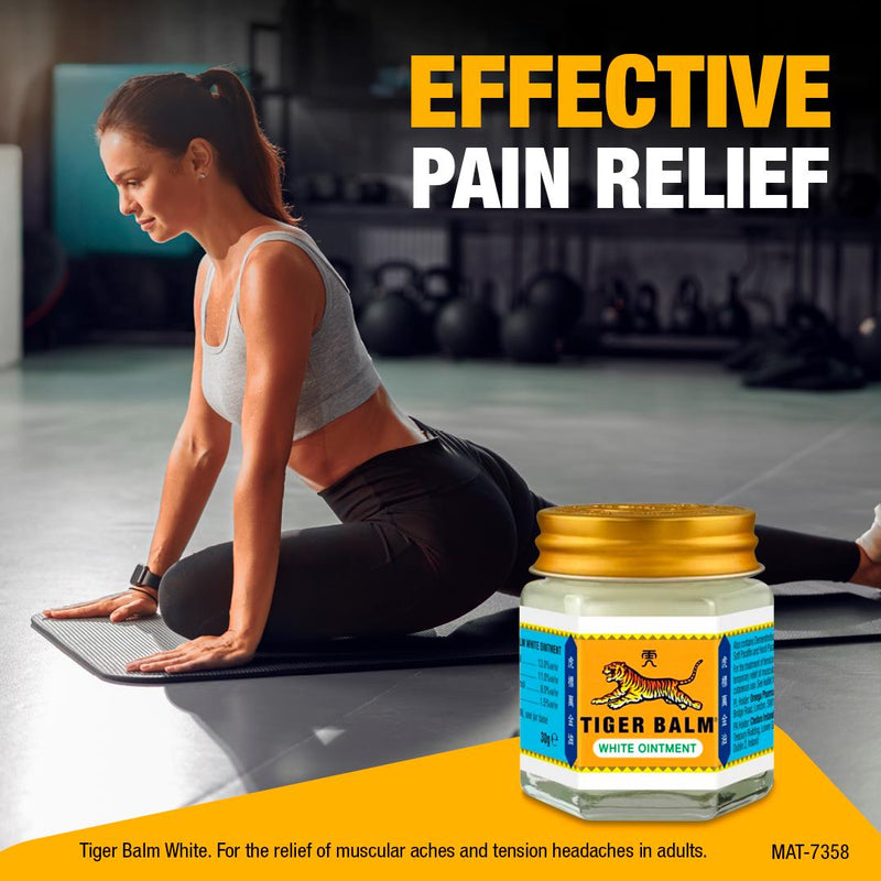 Tiger Balm White Ointment for muscle pain 30g (British brand)