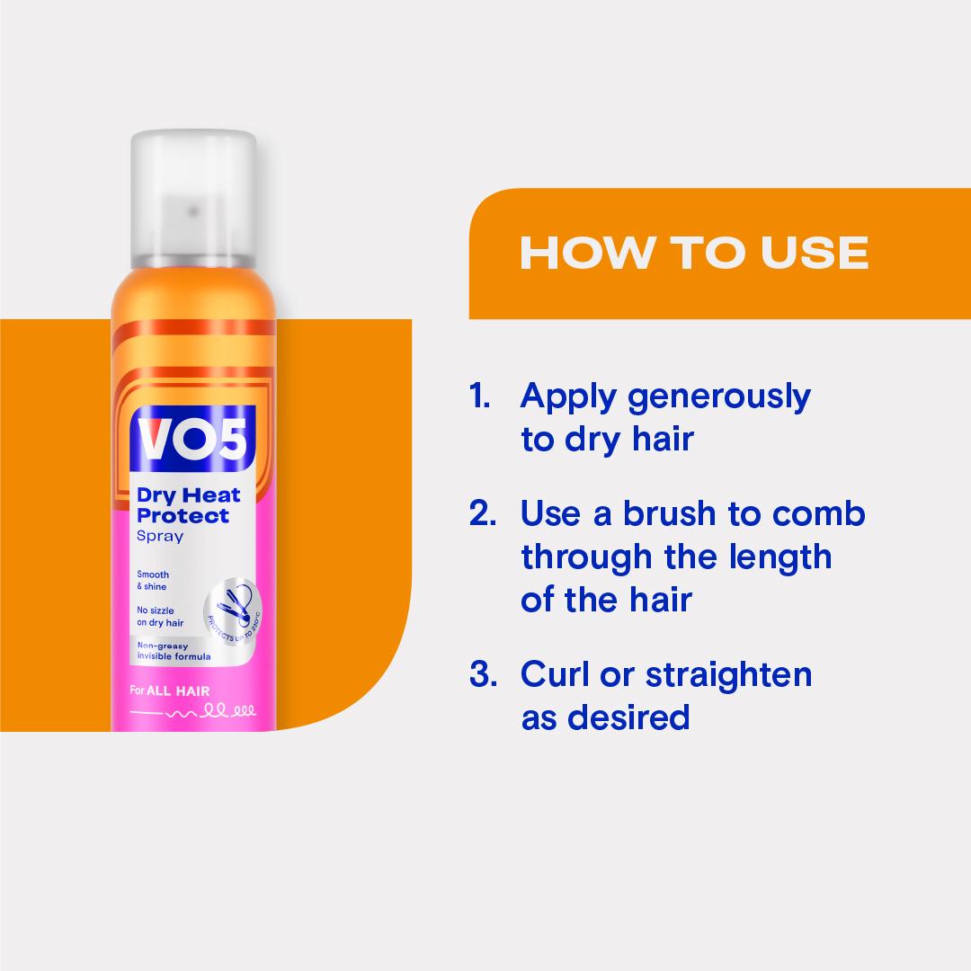 VO5 dry heat protect spray 200ml (British brand)