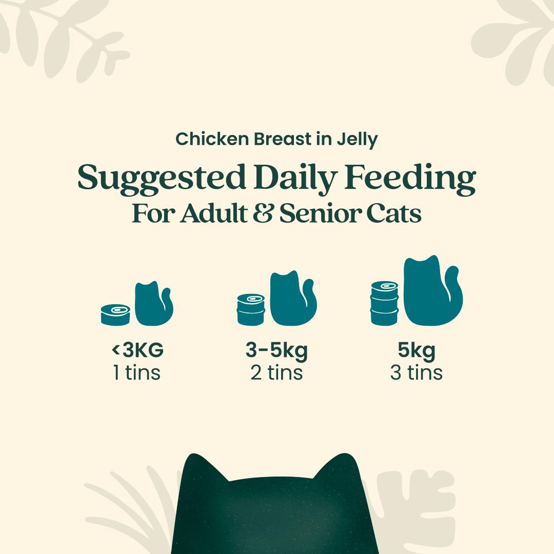 Untamed Chicken Breast in Jelly wet cat food 75g - British product