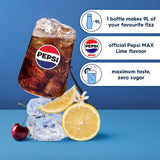 Pepsi Sodastream Lime sparkling drink mix 440ml, UK version