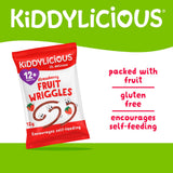 Kiddylicious baby snacks Strawberry Wriggles 12g - British product