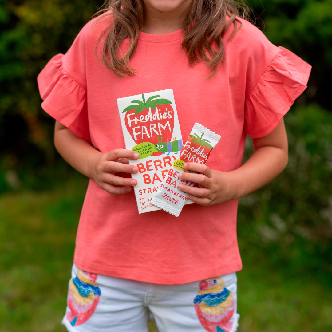Freddie's Farm strawberry fruit bars 5x20g (British brand)