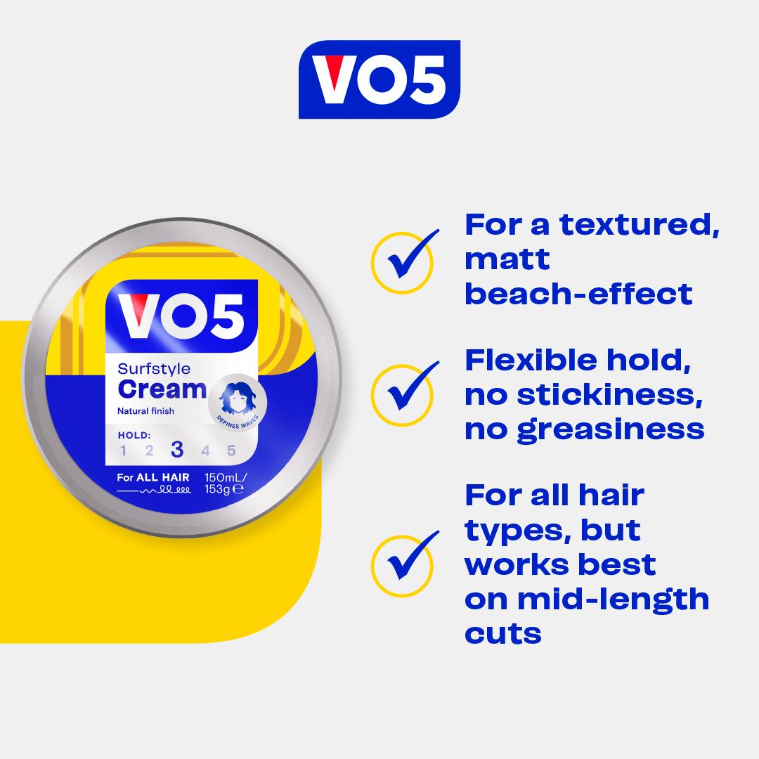 VO5 SurfStyle natural hold hair paste 150ml (British brand)