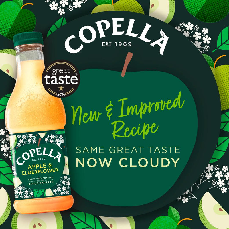Copella apple & elderflower fruit juice 900ml (British brand)