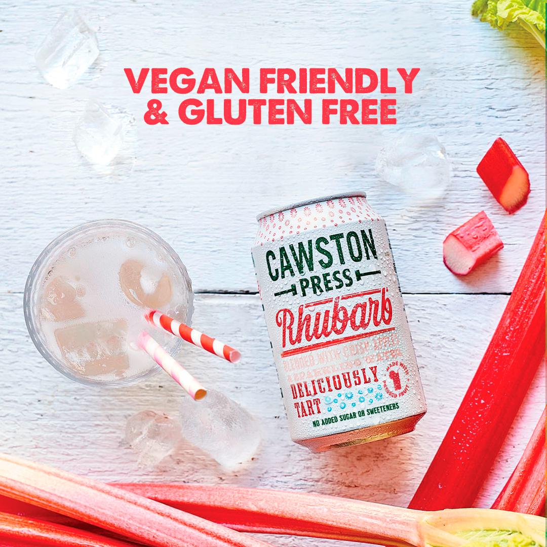 Cawston Press Rhubarb Sparkling Juice 330ml - British product