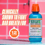 The Breath Co Alcohol Free Mouthwash Icy Mint 500ml (British brand)