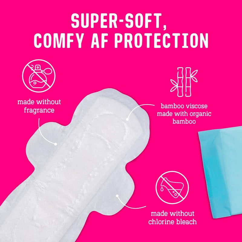 Flo bamboo super absorbent night pads x14, imported from the UK