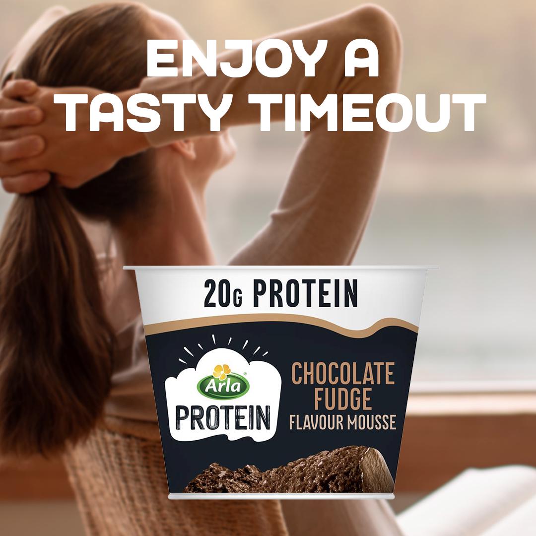 Arla Protein Mousse Chocolate Fudge Flavour 200g - British product