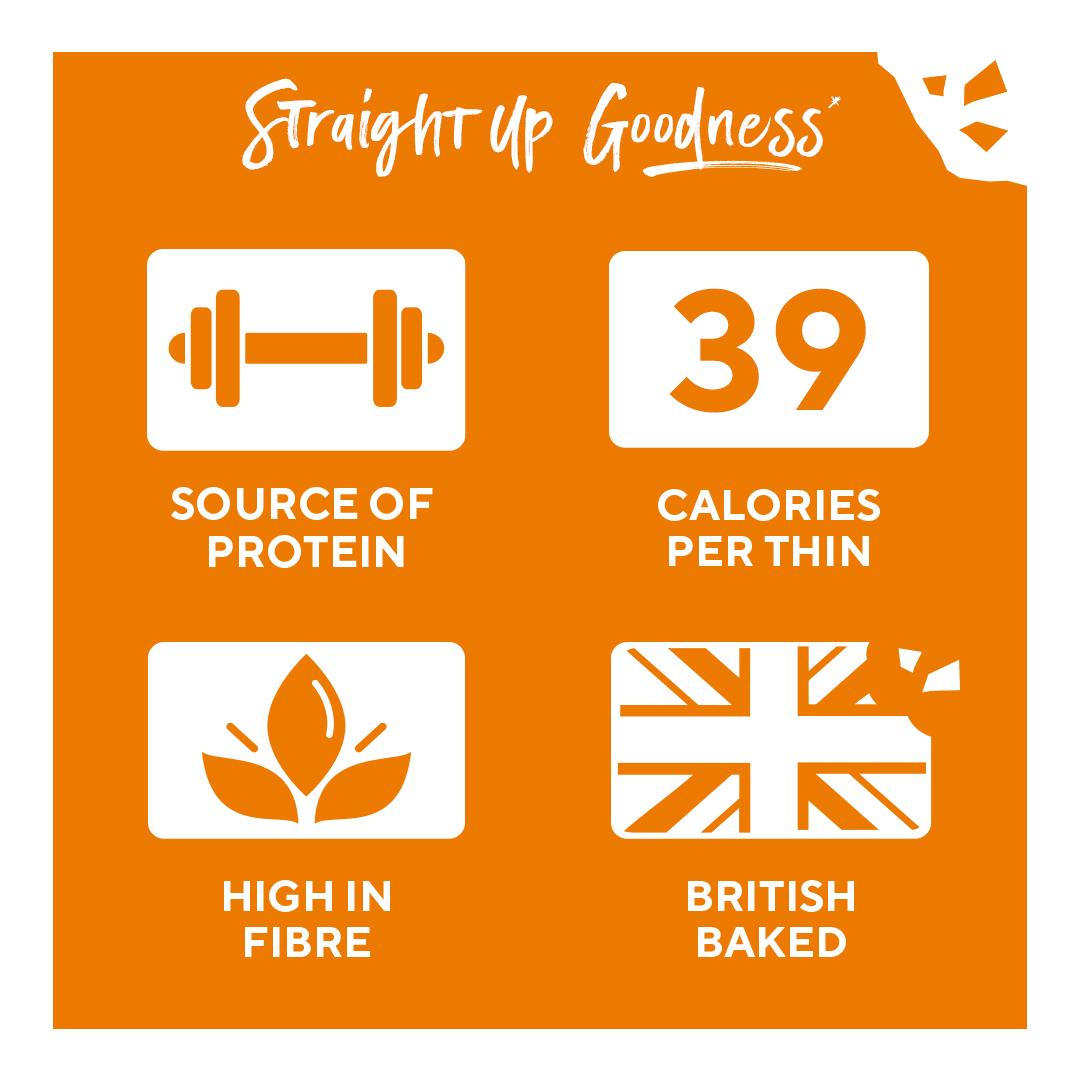 Ryvita multi seed flatbread crackers 125g - British product