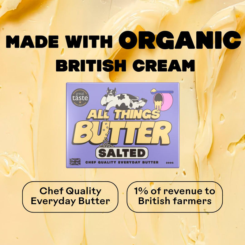 All Things Butter organic salted British butter 200g (British brand)