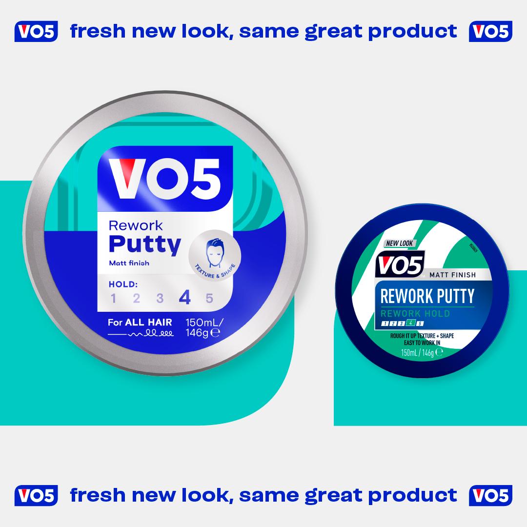 VO5 hair putty rework 150ml, imported from the UK