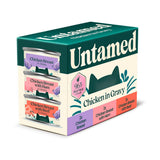 Untamed wet cat food chicken selection box 6x75g (British brand)