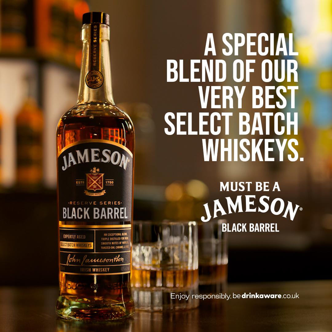 Jameson Irish whiskey Black Barrel 70cl - British product