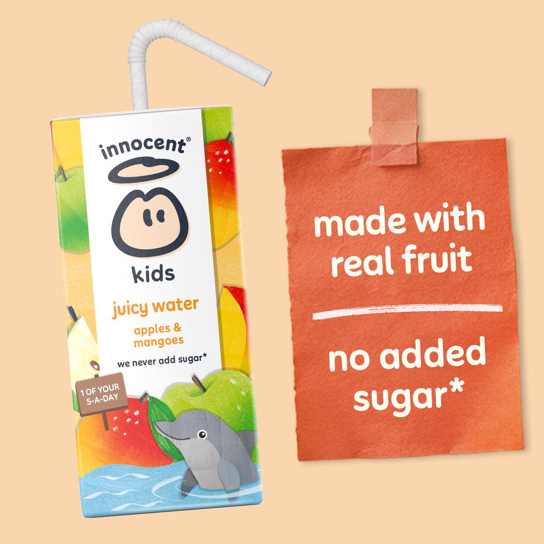 Innocent Kids Juicy Water Apple Mango 600ml , imported from the UK