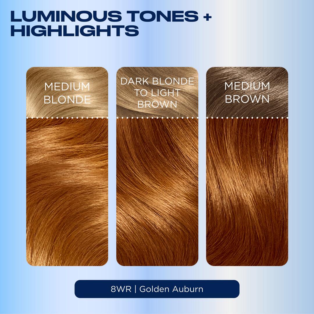 Clairol Nice'N Easy Golden Auburn 8WR permanent hair dye (British brand)