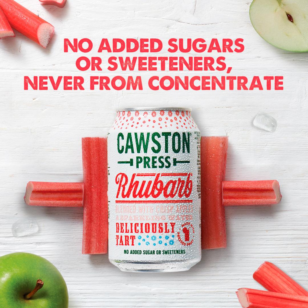 Cawston Press Rhubarb Sparkling Juice 330ml - British product