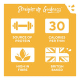 Ryvita Thins Three Cheese flatbread crackers 125g - British product