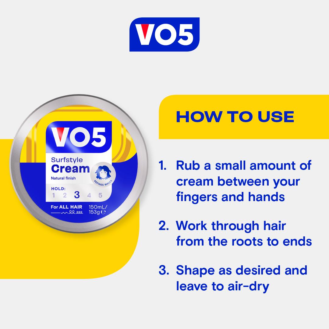 VO5 SurfStyle natural hold hair paste 150ml (British brand)