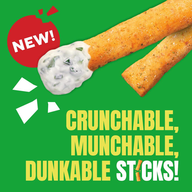 Ryvita sour cream and chive sticks 125g, UK version