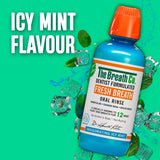 The Breath Co Alcohol Free Mouthwash Icy Mint 500ml (British brand)