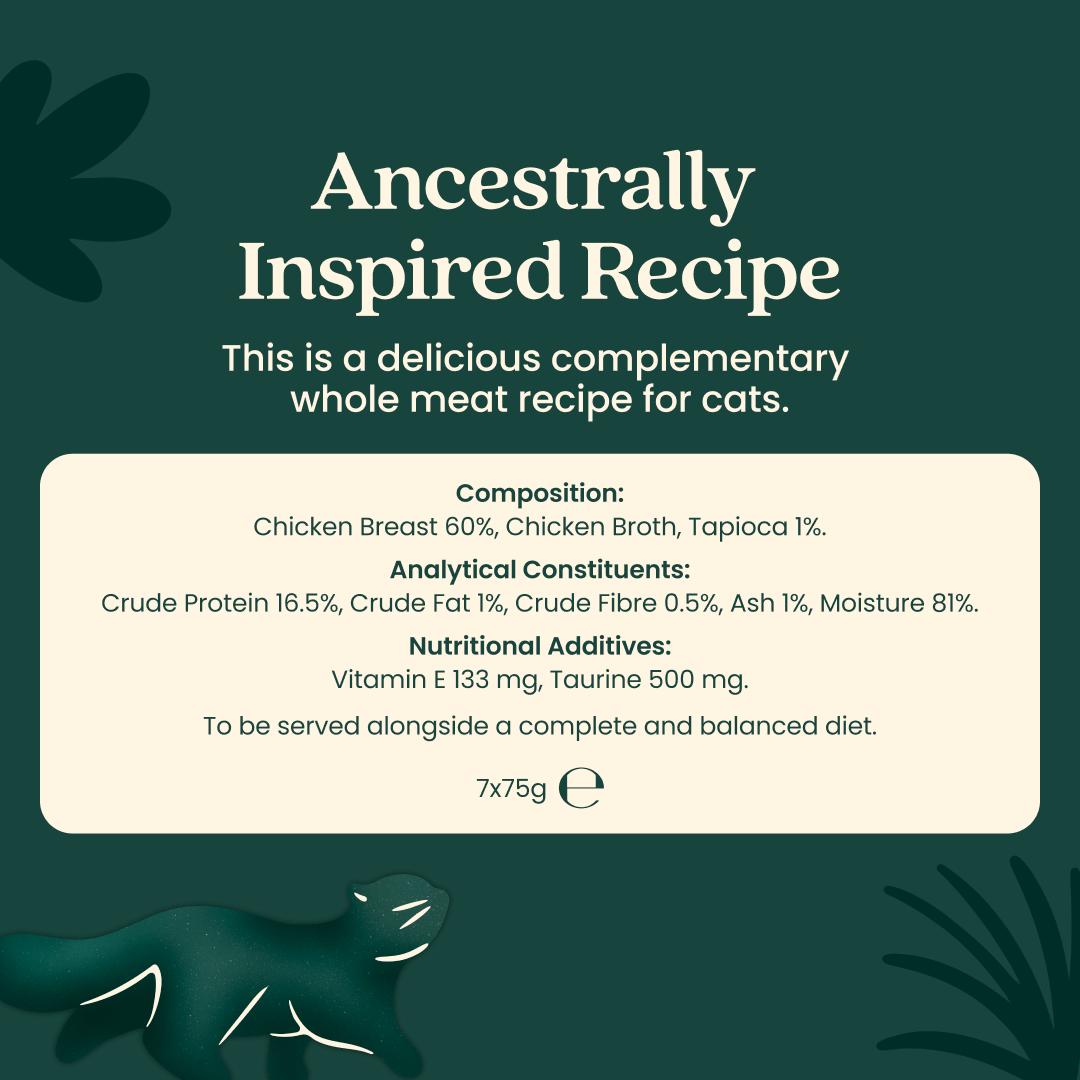 Untamed Chicken Breast in Jelly wet cat food 75g - British product