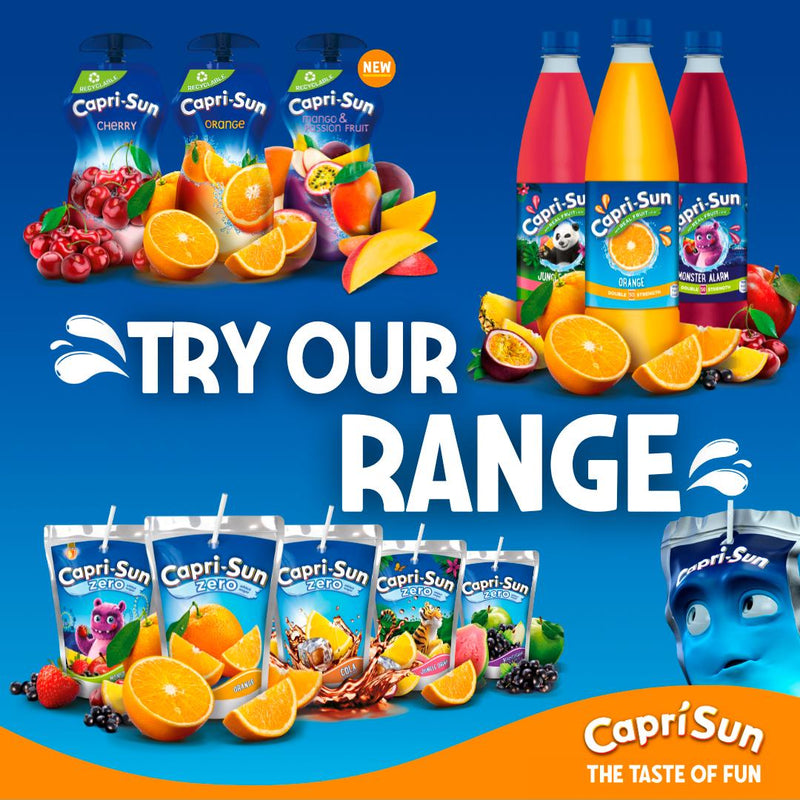 Capri Sun tropical party pack kids juice drink 20x200ml, UK version