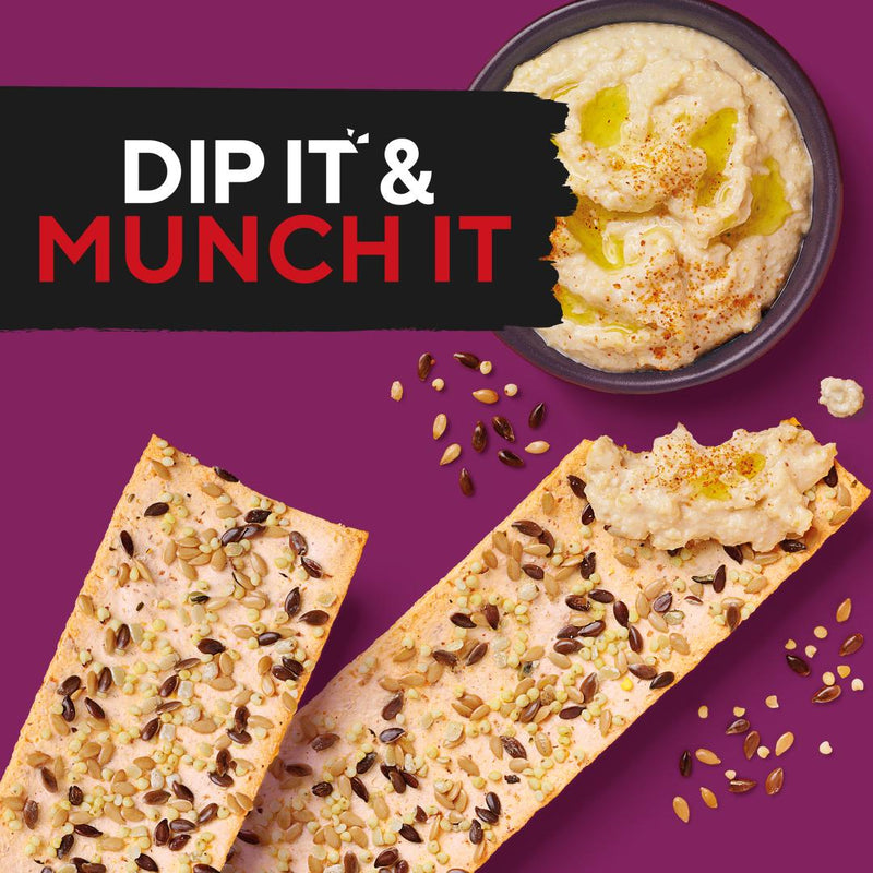 Ryvita multi seed flatbread crackers 125g - British product