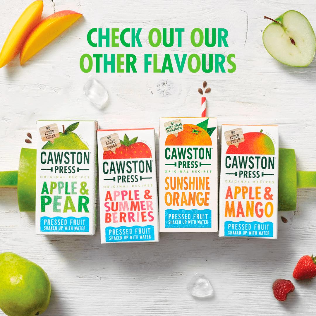 Cawston Press apple and pear juice 3x200ml (British brand)