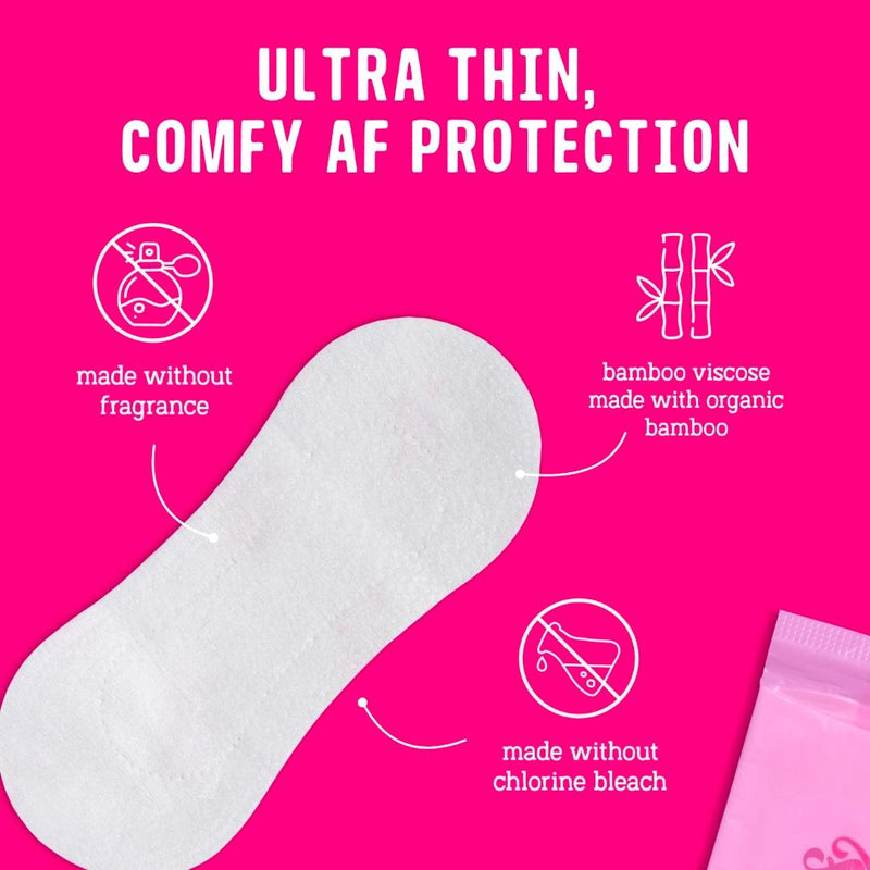 Flo Bamboo Wrapped panty liners 24 count - British product