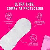 Flo Bamboo Wrapped panty liners 24 count - British product
