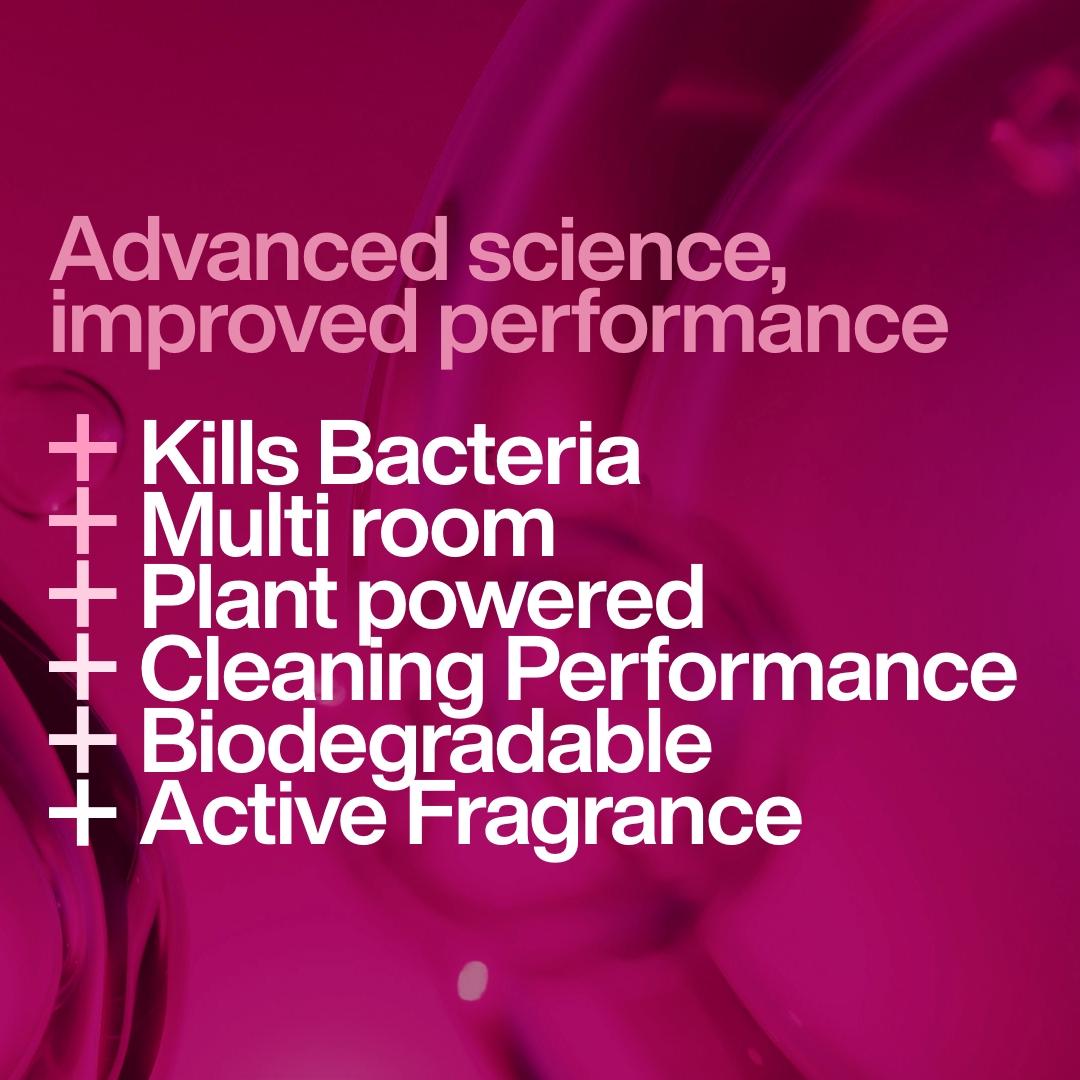 Ineos Antibac multi-room surface cleaning wipes Rhubarb and Pomegranate, UK version
