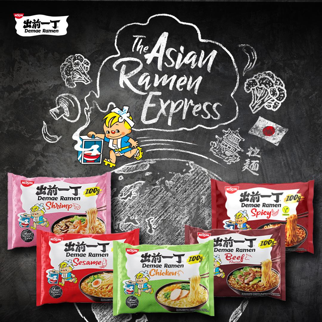 Nissin instant ramen beef flavour 100g, UK version